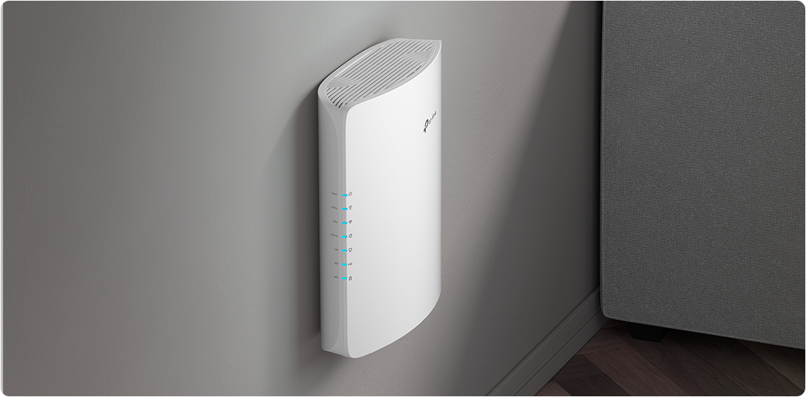 Archer BE3600 Pro mounted on a wall