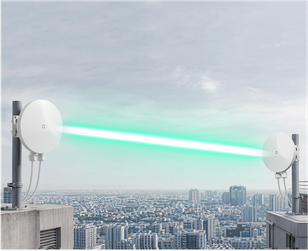 Wireless point-to-point link between two outdoor units