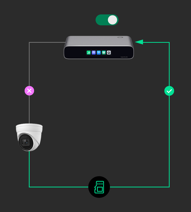 Continuous recording with ANR recovery