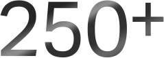 250+