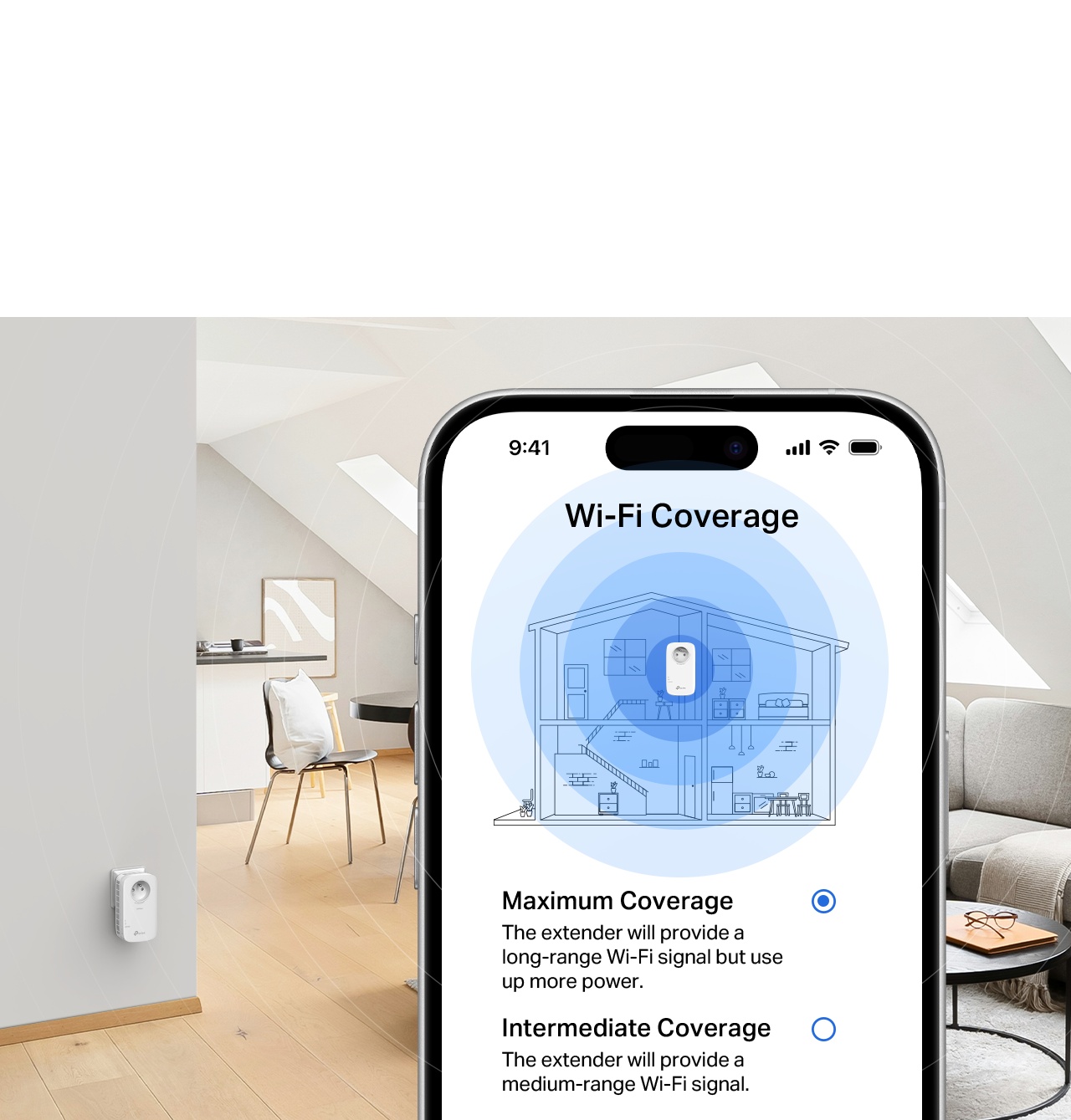 Wide. Wider. Widest. 3 Strength Levels on Tether App