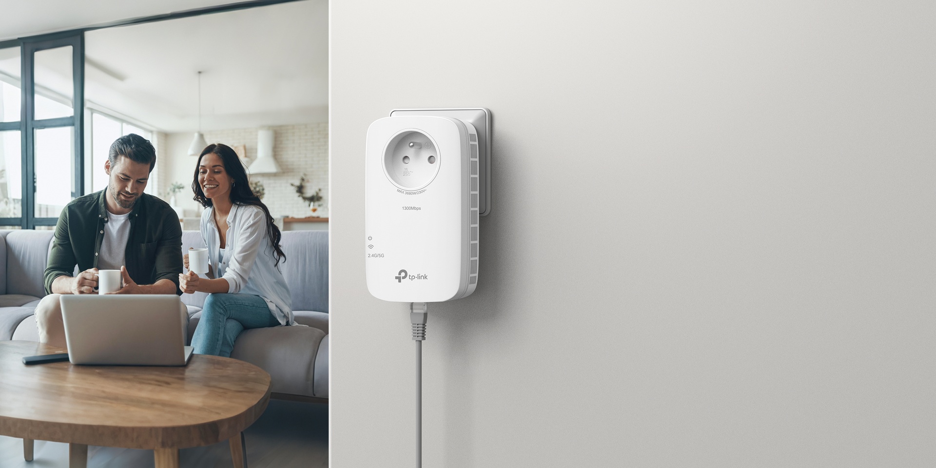 RE665X AX1800 Wi-Fi 6 Range Extender with AC Passthrough