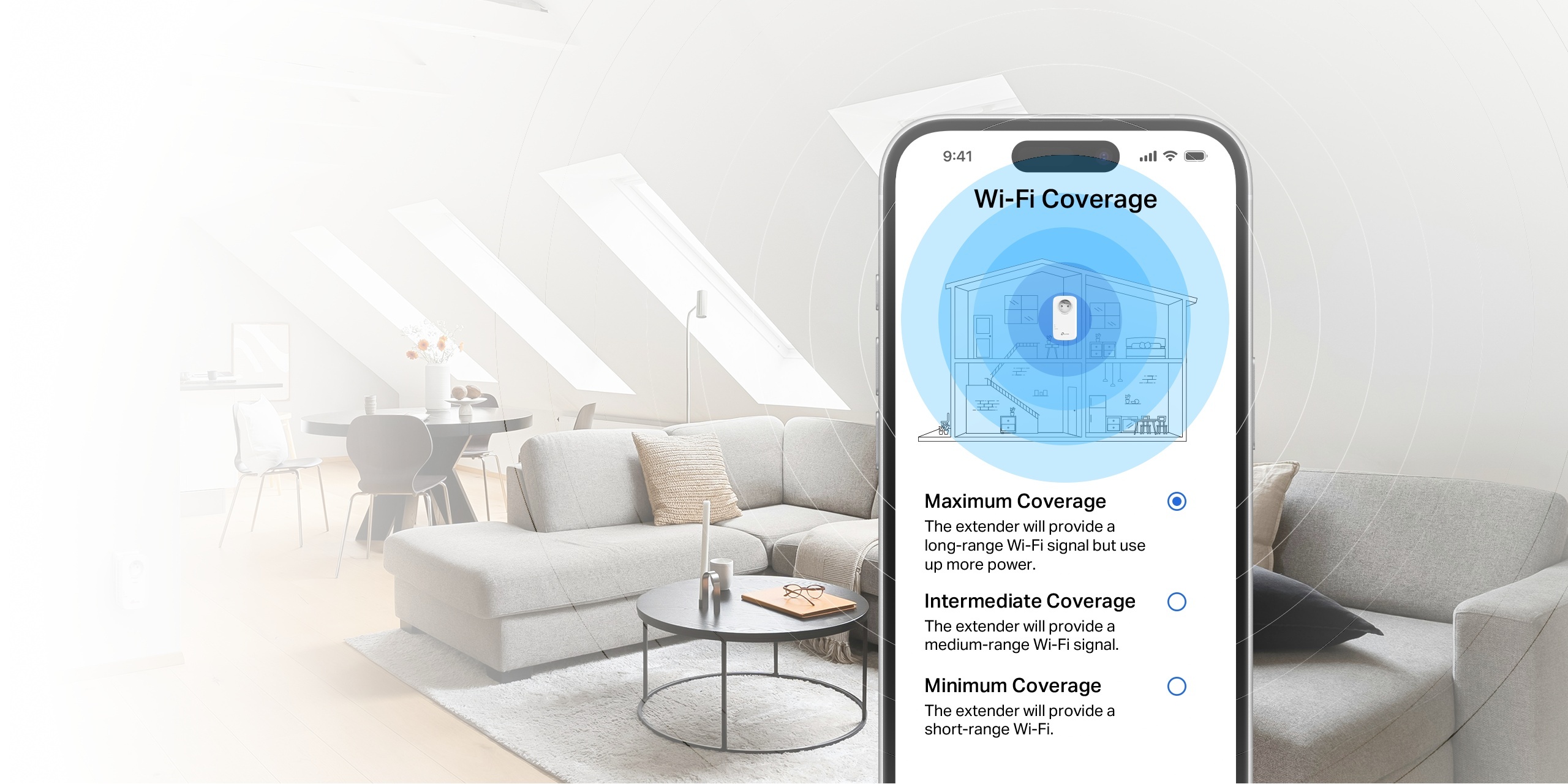 Wide. Wider. Widest. 3 Strength Levels on Tether App